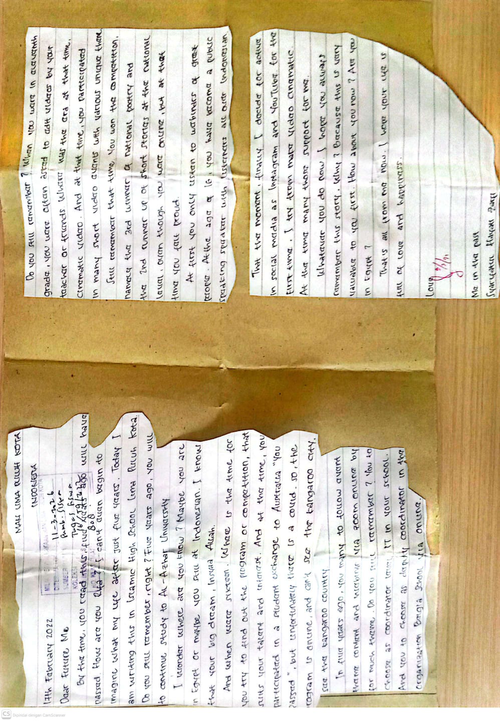 Personal letter